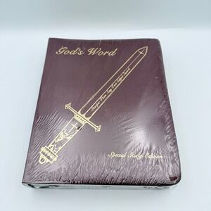 Sutton & Wright KJV Bible Large Print Red Letter Bonded Leather Burgundy NEW